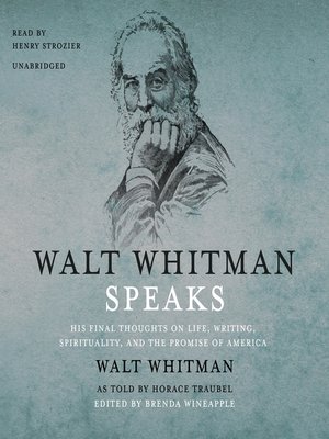 cover image of Walt Whitman Speaks